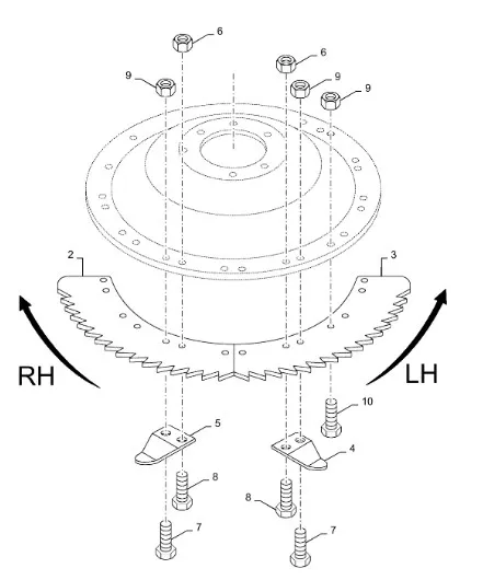 87755092 - Сектор ножа